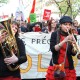 Manifestation unitaire contre l'austérité en 2014 - Cortège des intermittents